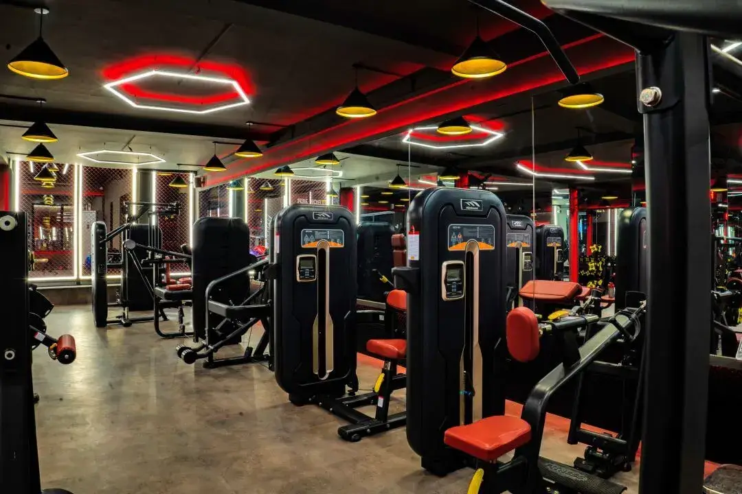Longevity gym floor with imported equipment